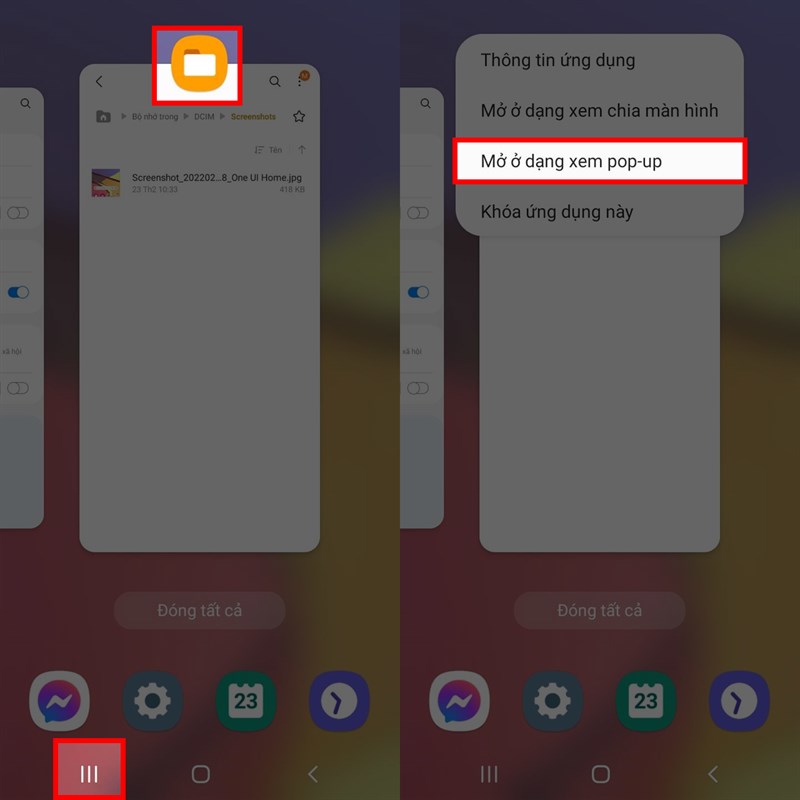 Mẹo xài ứng dụng dạng cửa số pop-up