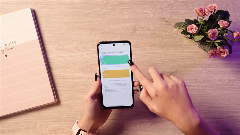 Màn hình của Redmi Note 12S hỗ trợ tần số quét 90 Hz. Nguồn: Cibele Rosa.