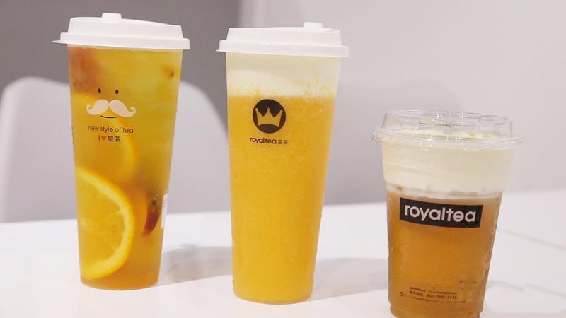 Một số loại trà và trà sữa ở Royaltea