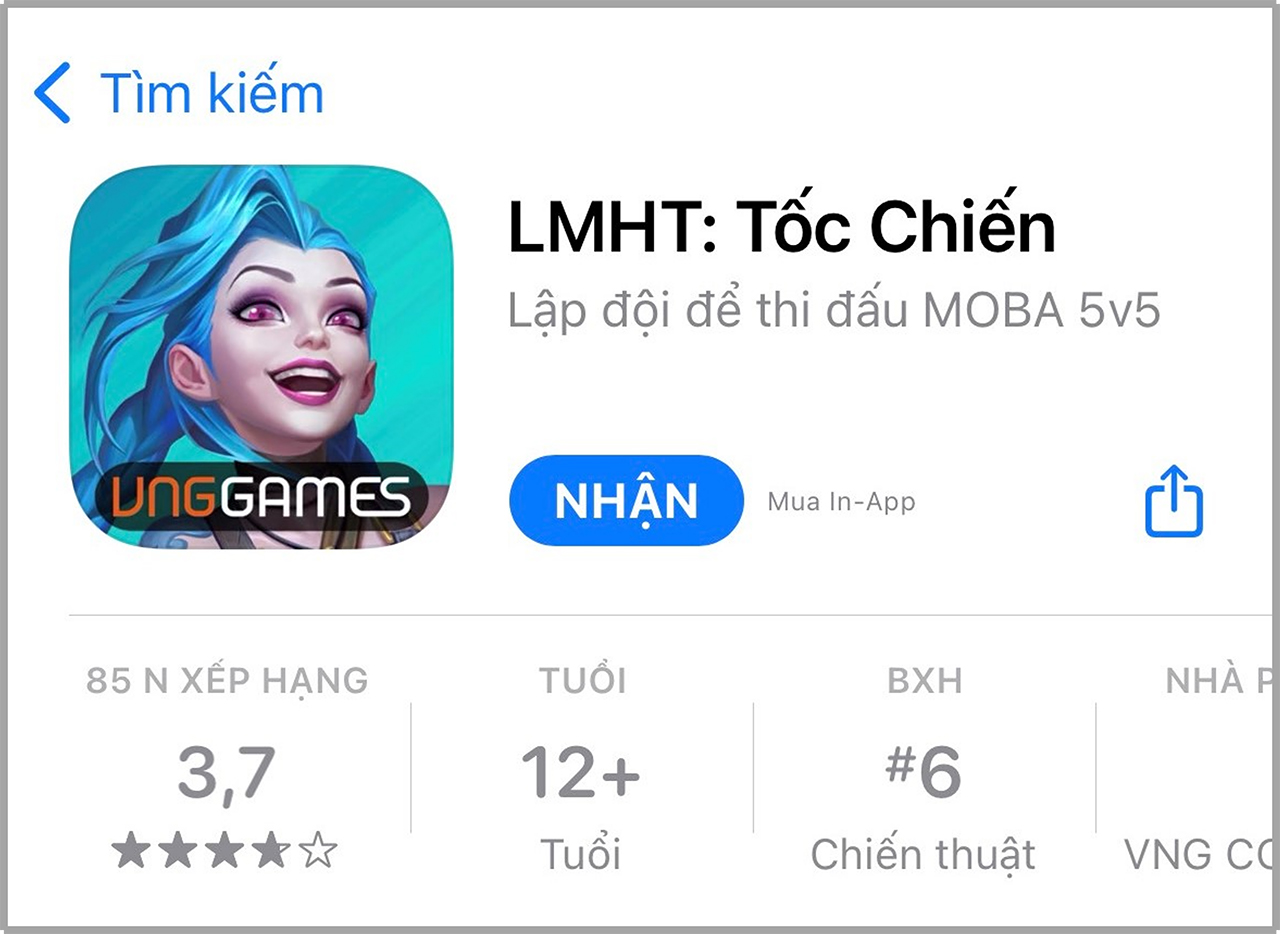 cách tải liên minh tốc chiến ios 