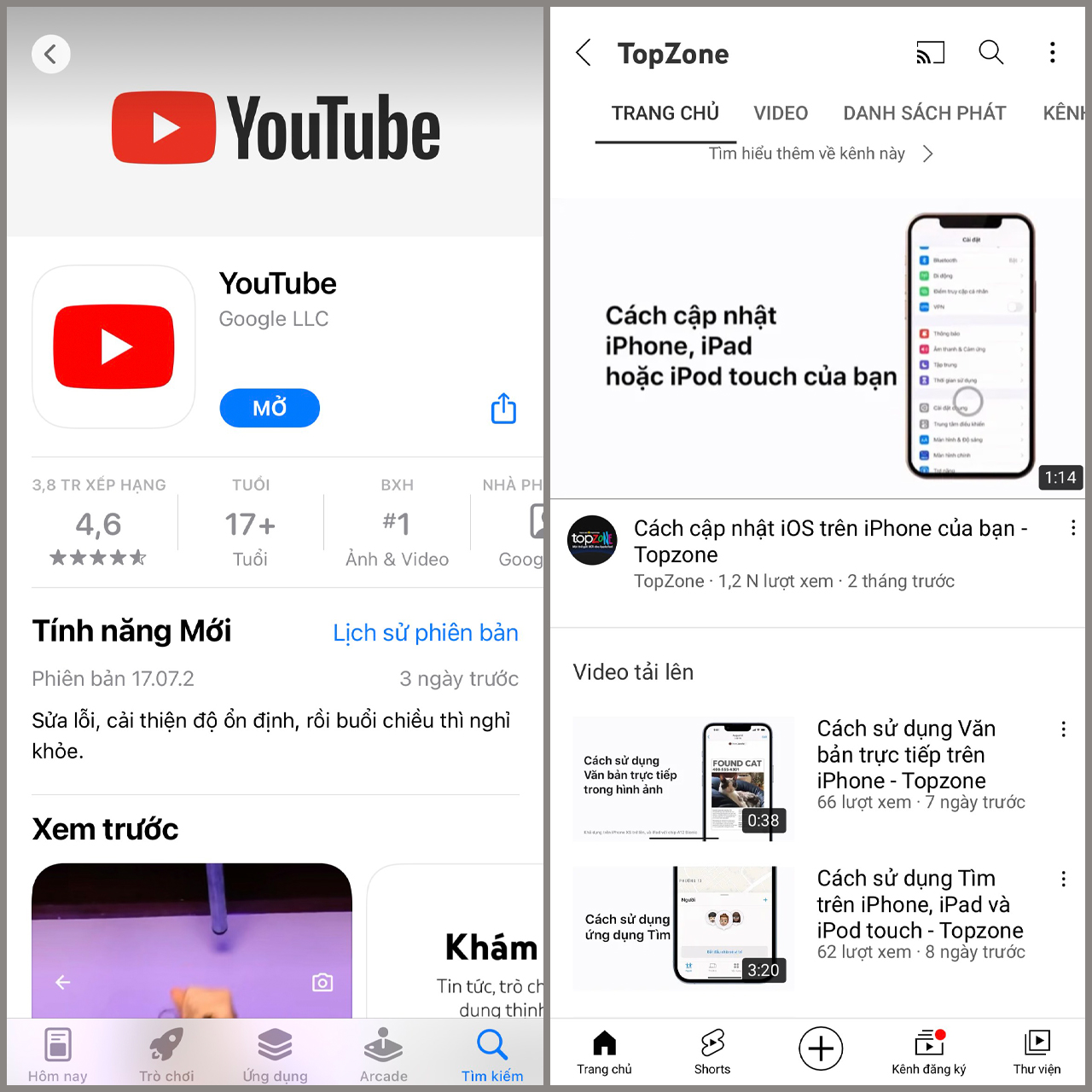 Tải video từ YouTube về iPhone dễ dàng và nhanh chóng để xem yêu thích mọi lúc mọi nơi. Xem những video hài hước, âm nhạc cực đã hay những clip chuyên môn chỉ với một vài thao tác đơn giản, tận hưởng ngay trải nghiệm hấp dẫn này!