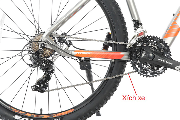 Xích xe có nhiệm vụ liên kết phần trước và phần sau xe đạp với nhau