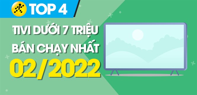 Top 4 tivi dưới 7 triệu bán chạy nhất tháng 02/2022 tại Điện máy XANH