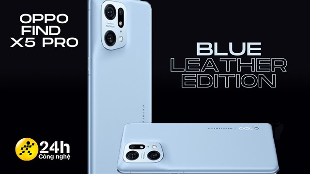 oppo find x5 pro blue leather