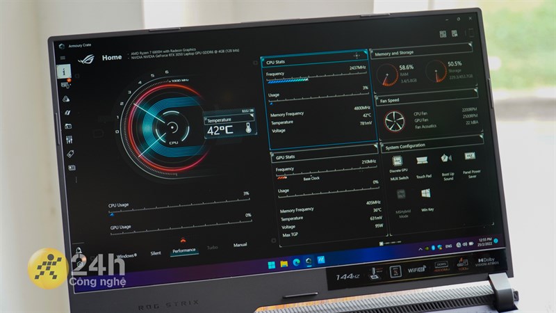 Phần mềm quản lý và tuỳ chỉnh sức mạnh dành riêng cho ASUS ROG Strix G15. 