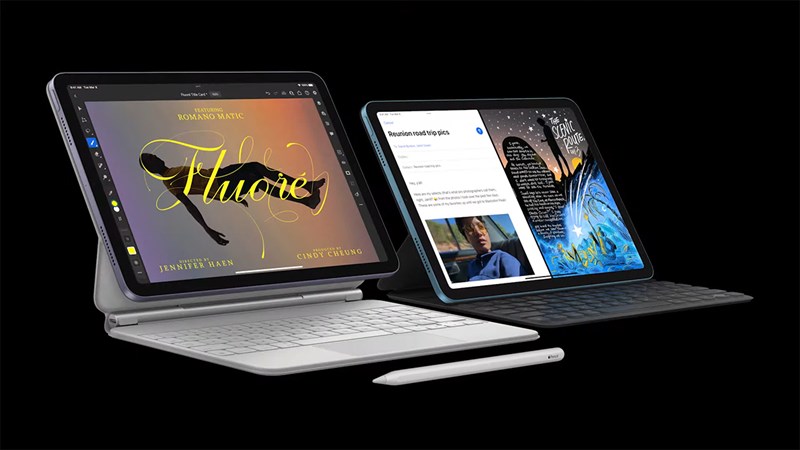 Magic Keyboard biến iPad Air 5 thành một chiếc laptop thực sự