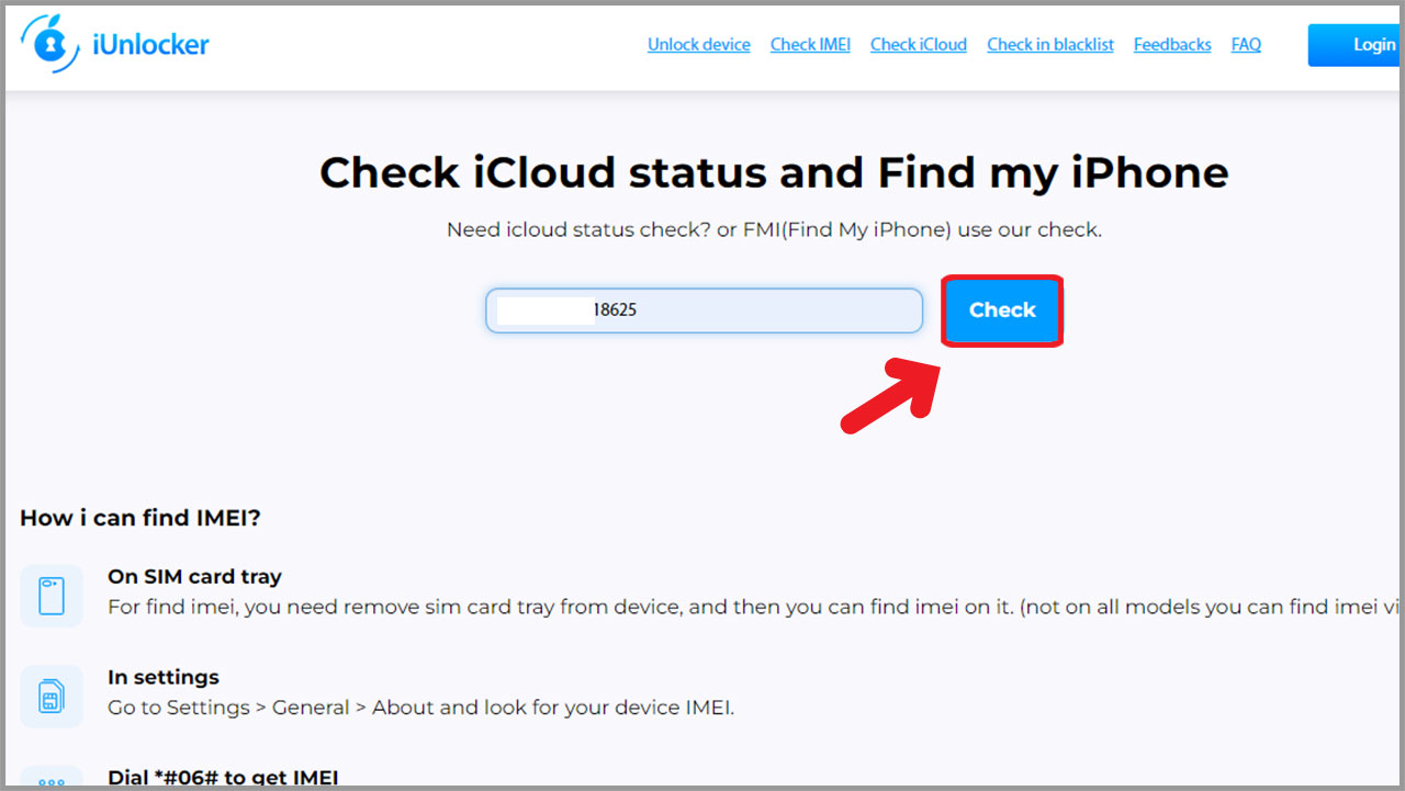 Cách check iCloud iPhone bằng iUnlocker