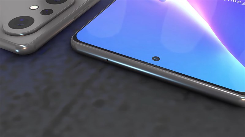 Galaxy A24 có thiết kế đục lỗ để chứa camera selfie Galaxy A24 có thiết kế đục lỗ để chứa camera selfie