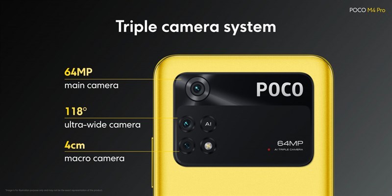 Thông số camera sau của POCO X4. Nguồn: Xiaomi