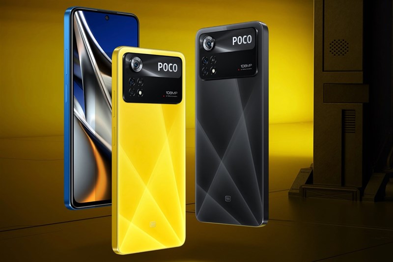 Thiết kế tổng thể của POCO X4 Pr 5G trông khá vuông vức. Nguồn: Xiaomi.