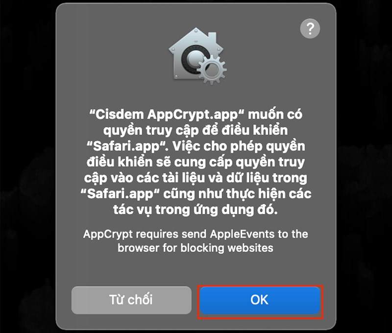 Cấp quyền truy cập cho mate translate