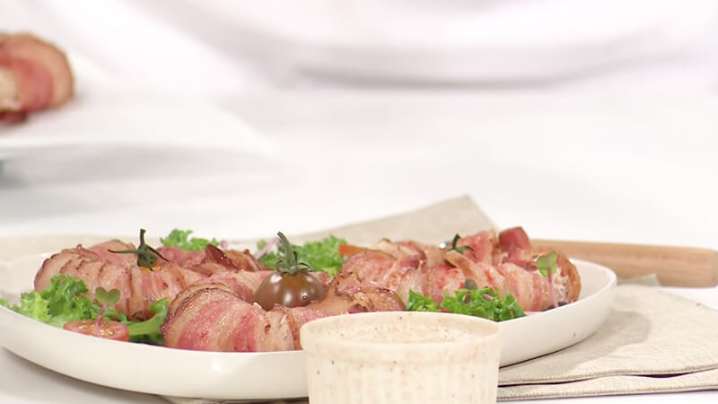 Cách làm bacon cuộn hành tây phô mai thơm béo, ăn ngon ngây ngất