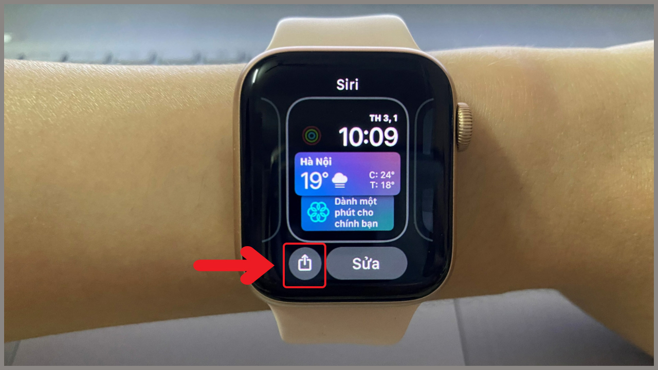Cách chia sẻ mặt đồng hồ của Apple Watch