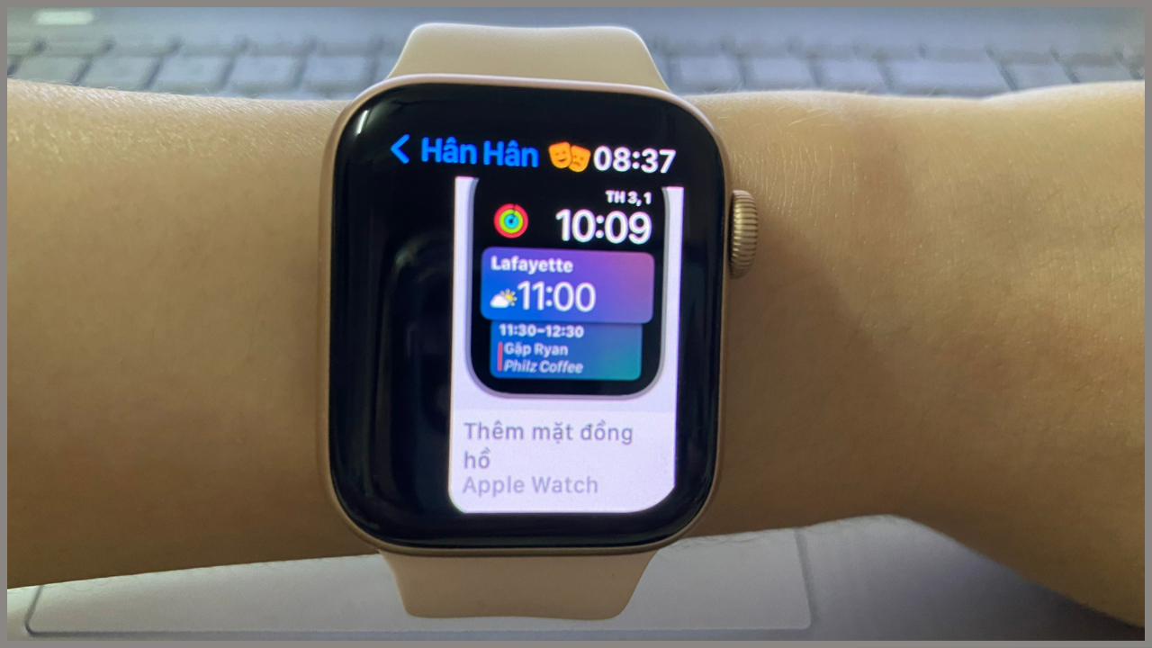 Cách chia sẻ mặt đồng hồ của Apple Watch