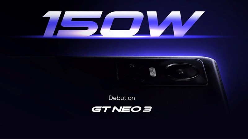 Realme GT Neo 3 chính thức được xác nhận tính năng sạc nhanh 150W, sạc 50% pin trong 5 phút