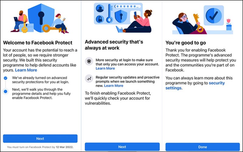 Tính năng bảo mật nâng cao Facebook Protect