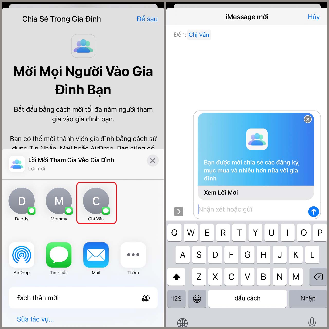 Cách thiết lập Family Sharing cho iPhone, giúp gia đình thêm gắn kết