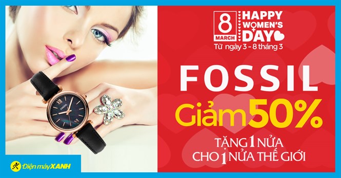 Top 10 đồng hồ nữ Fossil giảm SỐC 50% cực hot khiến phụ nữ mê mẩn ngày 8/3