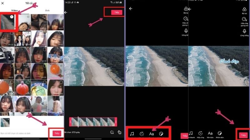 How to add text to videos on TikTok