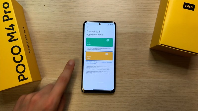 Màn hình của POCO M4 Pro 4G có tần số quét 90 HZ Màn hình của POCO M4 Pro 4G có tần số quét 90 HZ