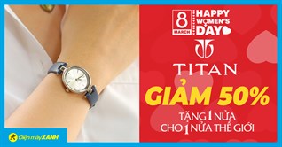 Top 10 Đồng hồ nữ Titan đồng giảm 50% mừng ngày Quốc tế Phụ nữ 8/3