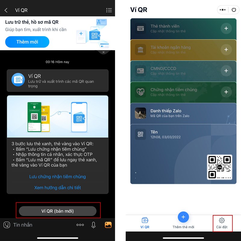 Cách lưu trữ giấy tờ quan trọng vào Zalo