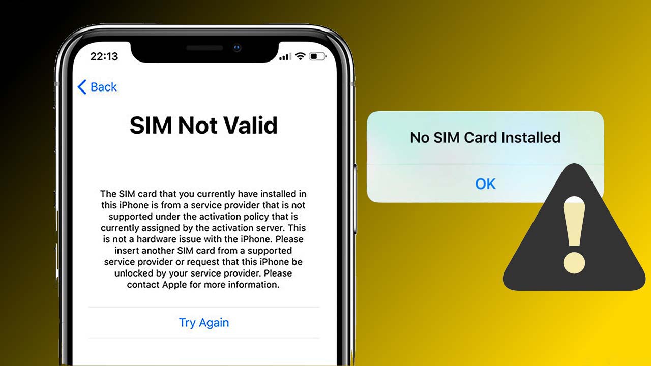 Cách khắc phục iPhone không nhận SIM