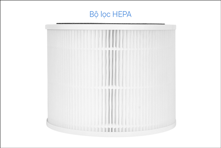 Màng lọc HEPA trên máy lọc không khí Levoit giúp loại bỏ lên đến 99.97% các hạt bụi mịn PM0.3.