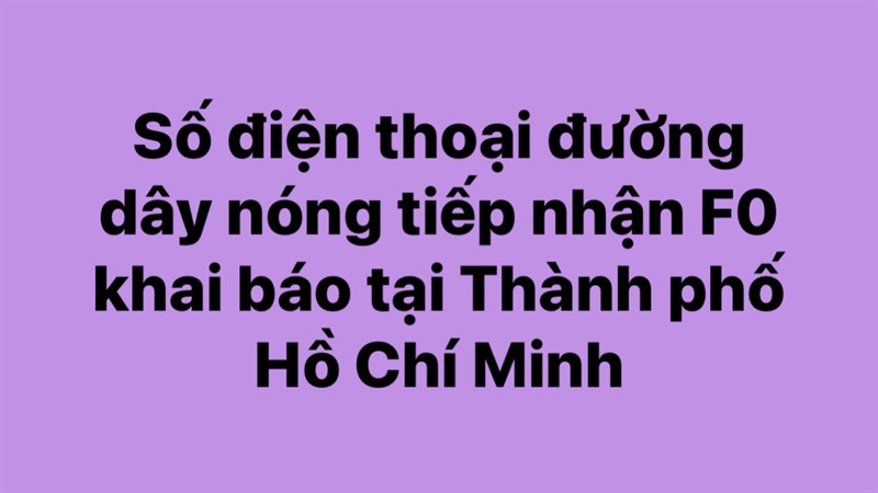 Cách khai báo F0 online Cách khai báo F0 online