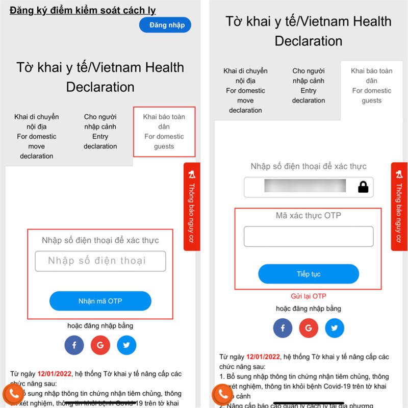 Cách khai báo F0 online Cách khai báo F0 online
