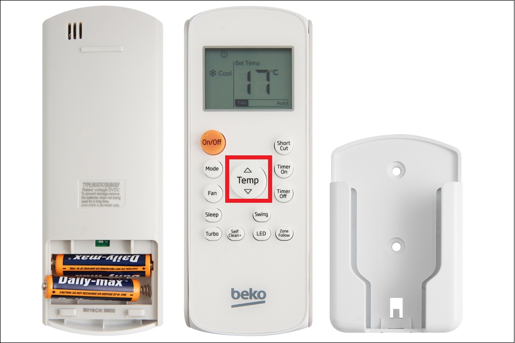 Cách hẹn giờ bật - tắt máy lạnh Beko mà người dùng nên biết > Nhấn nút Lên/ Xuống để tăng hoặc giảm thời gian cài đặt
