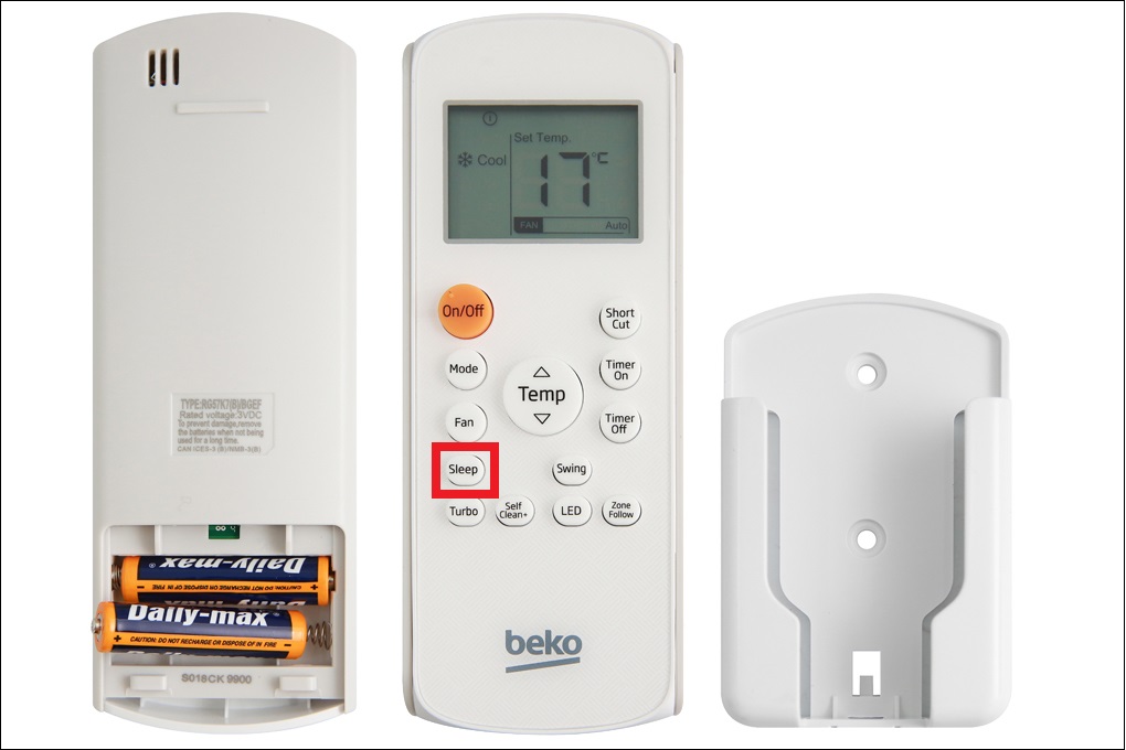 Cách hẹn giờ bật - tắt máy lạnh Beko mà người dùng nên biết > Nhấn Sleep