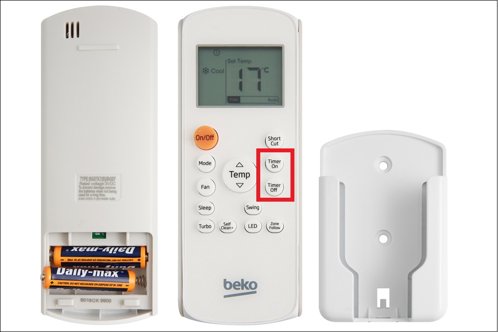 Cách hẹn giờ bật - tắt máy lạnh Beko mà người dùng nên biết > Nhấn Timer On/ Timer Off