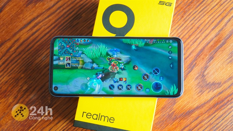Realme 9 Pro cho thời gian chơi game liên tục khá ấn tượng.