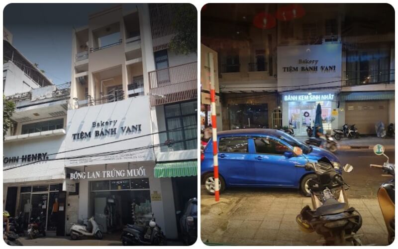 Tiệm bánh Vani tọa lạc tại đường Phan Chu Trinh