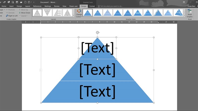Cách vẽ hình tháp trong Word giúp thể hiện số liệu trực quan (2024)