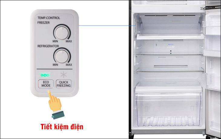 Điều chỉnh nhiệt độ tiết kiệm điện bằng cách nhấn nút ECO MODE