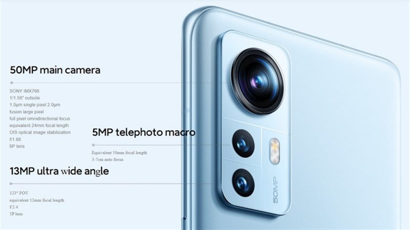 Cụm 3 camera của Xiaomi 12 Cụm 3 camera của Xiaomi 12