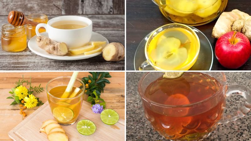 5 cách làm trà gừng nóng giúp tăng đề kháng, kháng nhiều bệnh