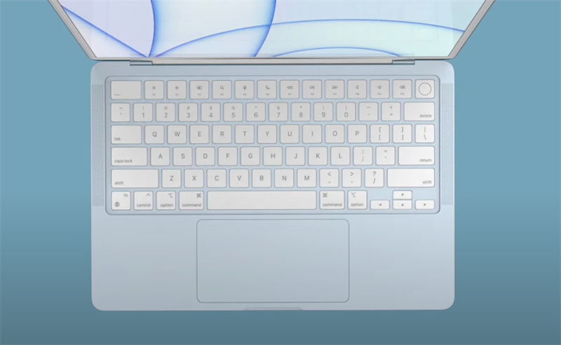 MacBook Air M2 (2022) sẽ được trang bị hệ thống bàn phím Magic Keyboard