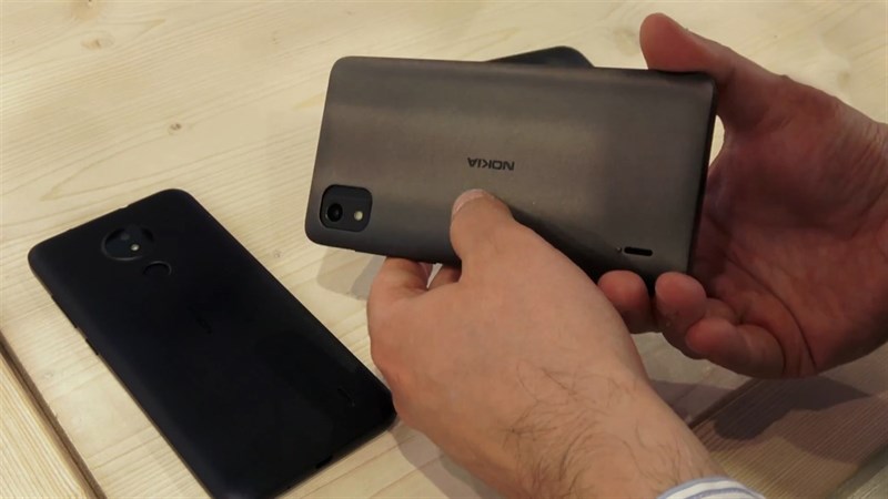Nokia C2 (2022) có cụm camera được đặt ở góc trái