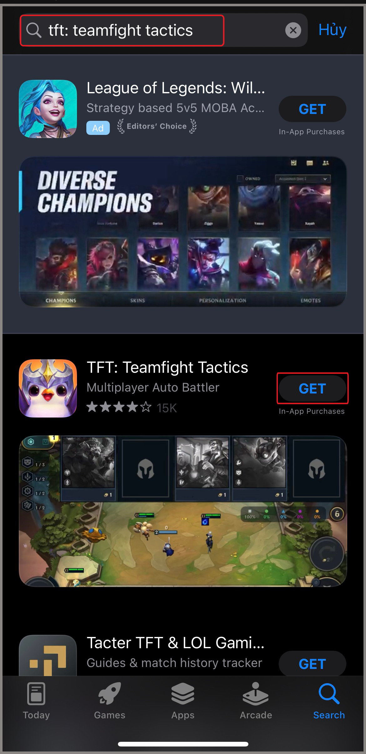 Cách Tải Đấu Trường Chân Lý (Teamfight Tactics-Tft) Mobile Trên Iphone