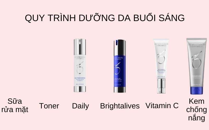 Quy trình dưỡng da buổi sáng với ZO Skin