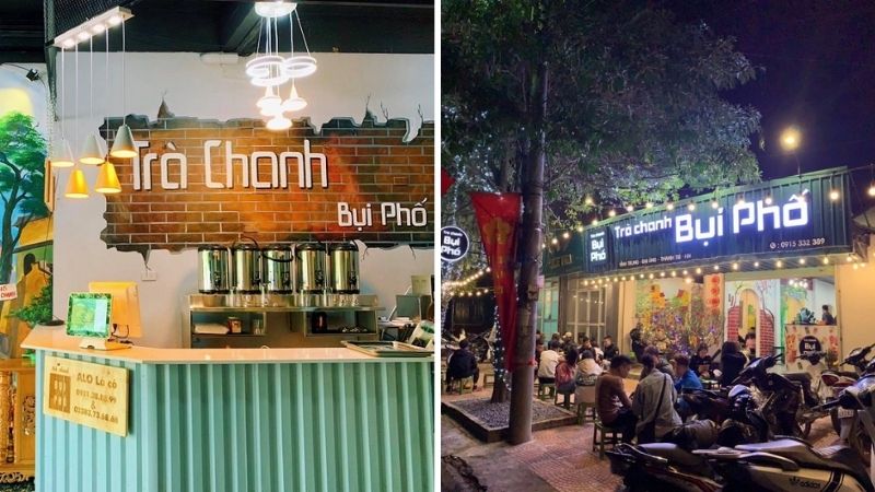 Không gian Trà chanh Bụi Phố vô cùng đáng yêu