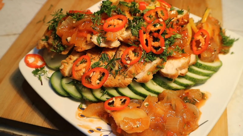 How to make delicious sweet and sour lemon chicken breast