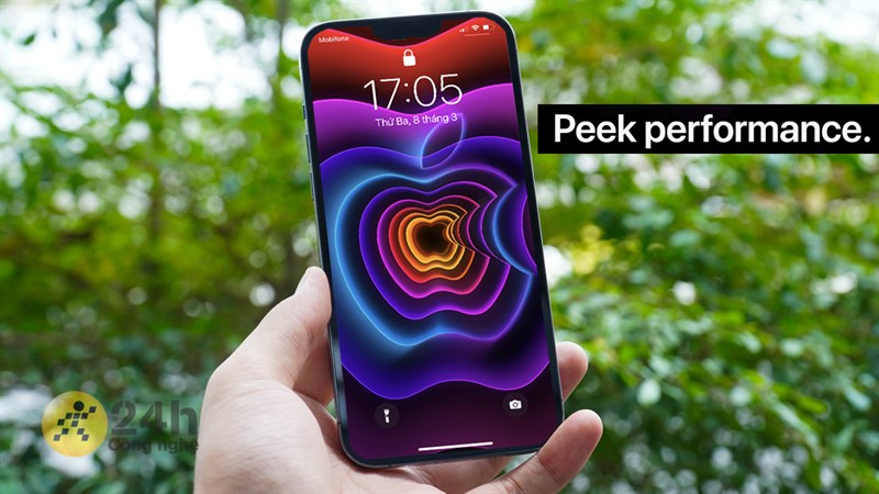 Cách tải hình nền sự kiện Apple Peek Performance