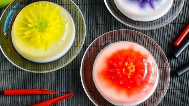 Summary of 3 ways to make beautiful and simple 3D jelly at home