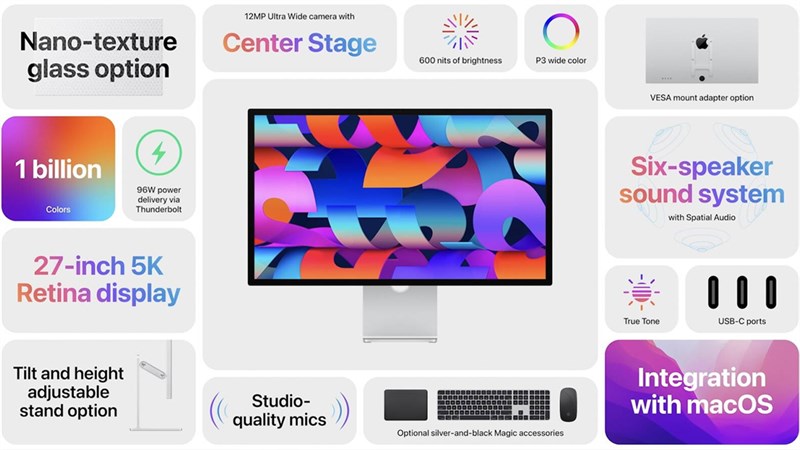 Màn hình Apple Studio Display ra mắt