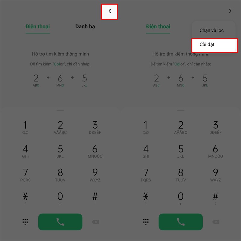 Cách cài đặt quay số nhanh trên OPPO A76