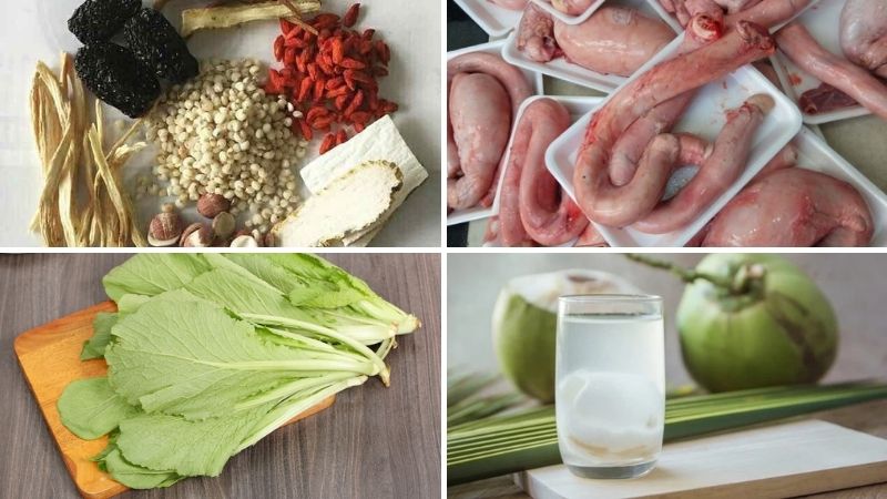 Nguyên liệu làm ngầu pín bò hầm thuốc bắc